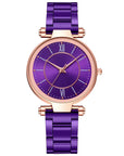 Luxury Rose Gold Stainless Steel Watches Female