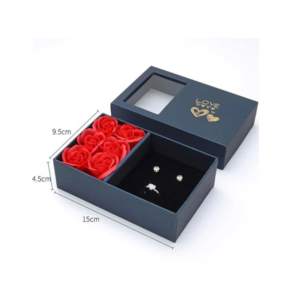 Flower Jewelry Box Six Roses Window Gift Box